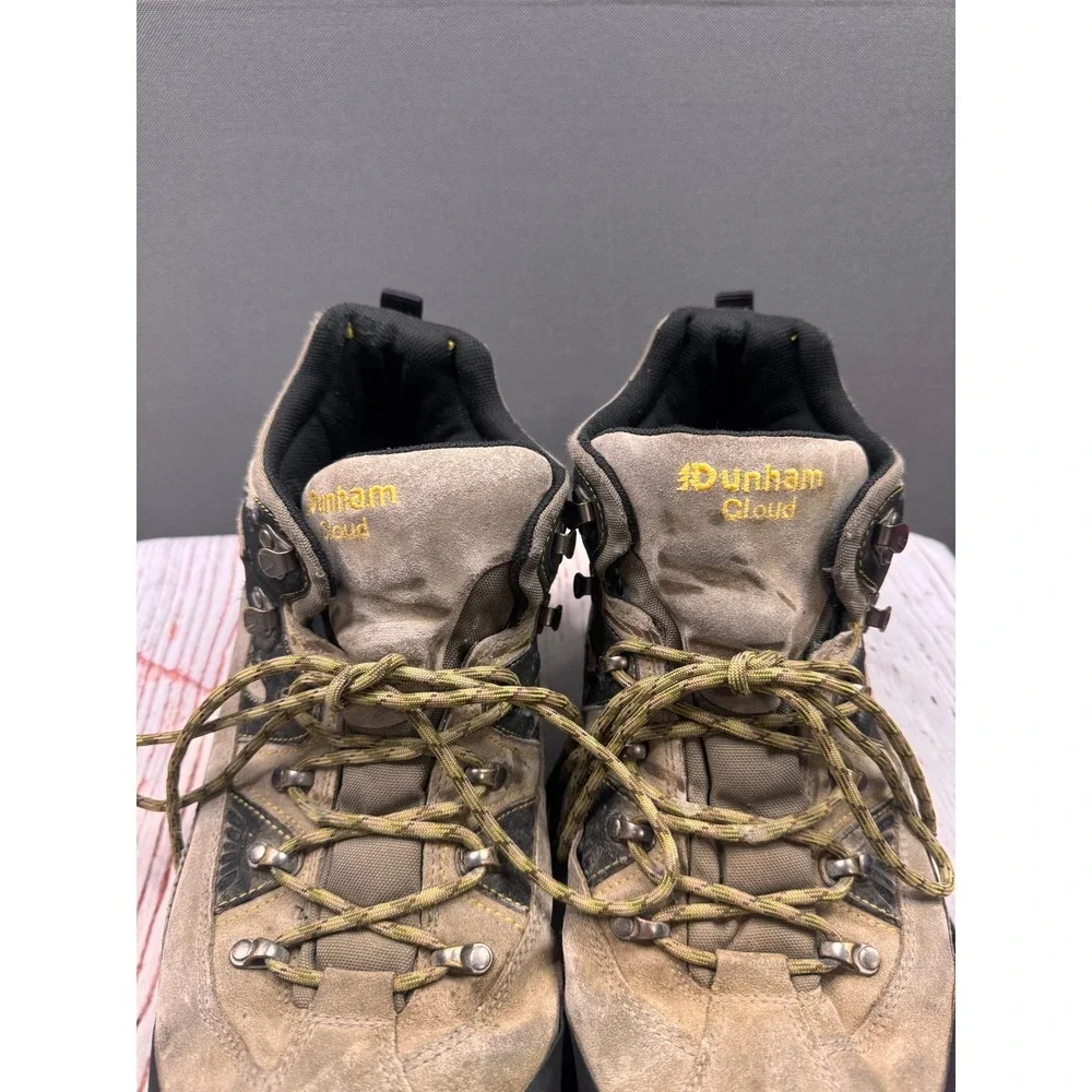 Dunham Cloud Mens Hiking Boots Tan Brown Waterproof Trail Mid Top Size 16 86630N